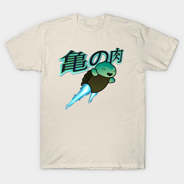 Turtle Meat! (that's also what it says in Japanese) T-Shirt by Goodbye Doggie